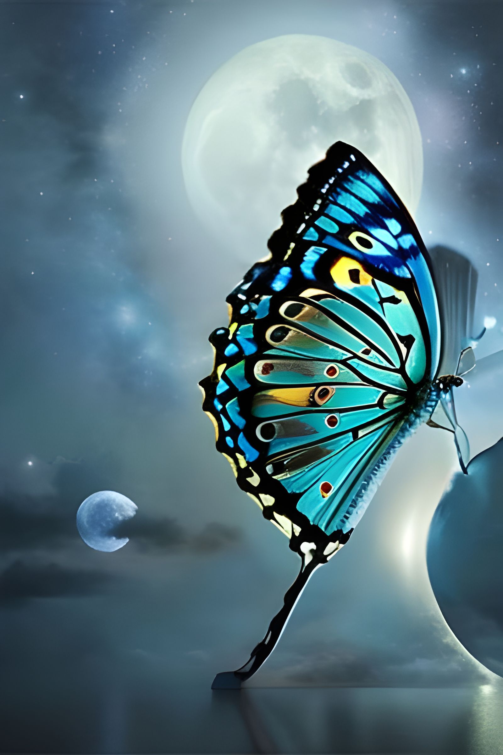 Blue Clipper butterfly