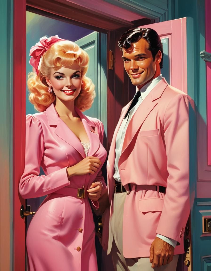 Retro Romance: Milkman's Visit, Vintage Novel Cover