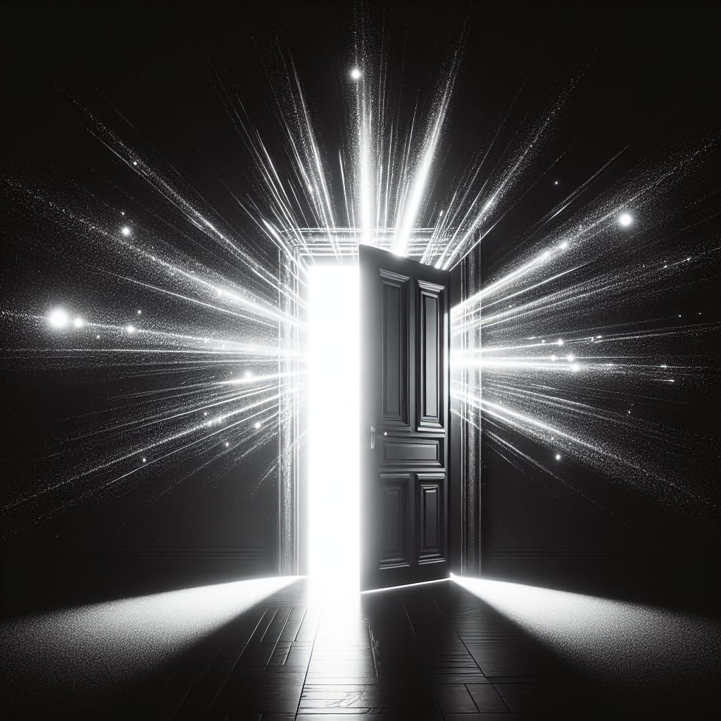 Doorway to the Unknown: A Study in Light and Shadow