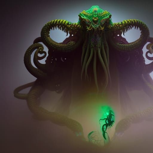 Ancient Cthulhu Demon God in Space