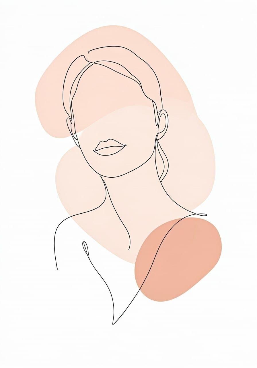 Ethereal Minimalist Portrait in Soft Pastels