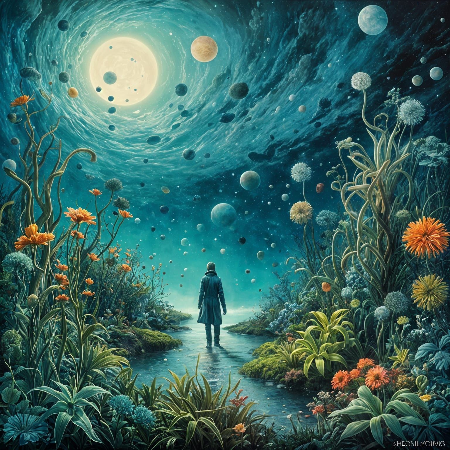 Exploring an Alien World with Bioluminescent Flora