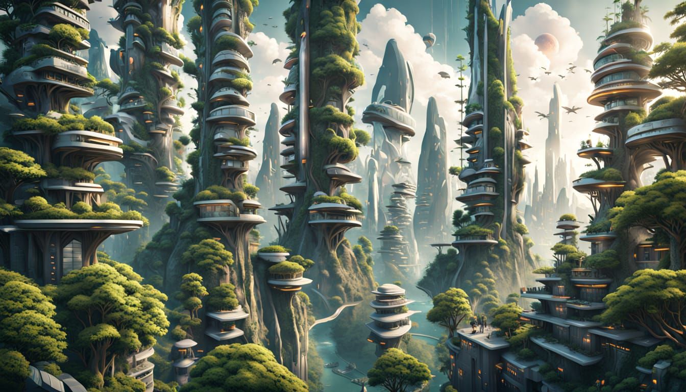 Shinju District - Architectural Concept - Day Time