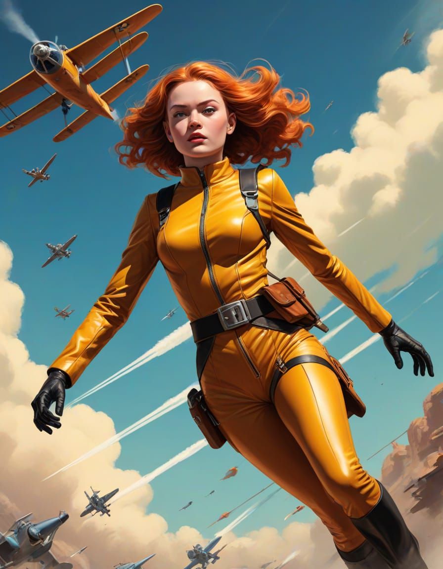The Rocketeer: Sadie Sink as a Heroic Adventuress in Retro T...