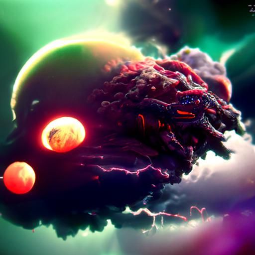 Apocalyptic Thunderstorm with Alien Monsters in 8K