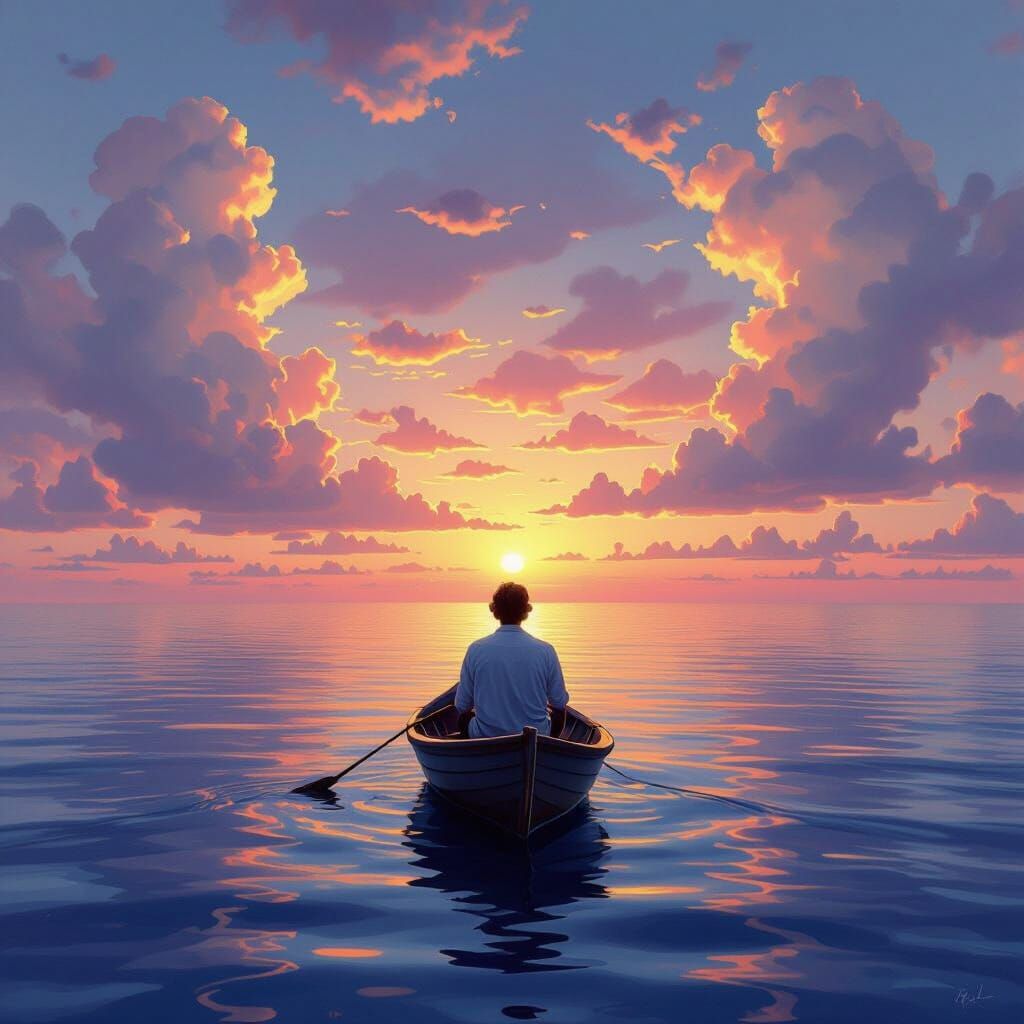 Surreal Ocean Scene Inspired by Salvador Dali