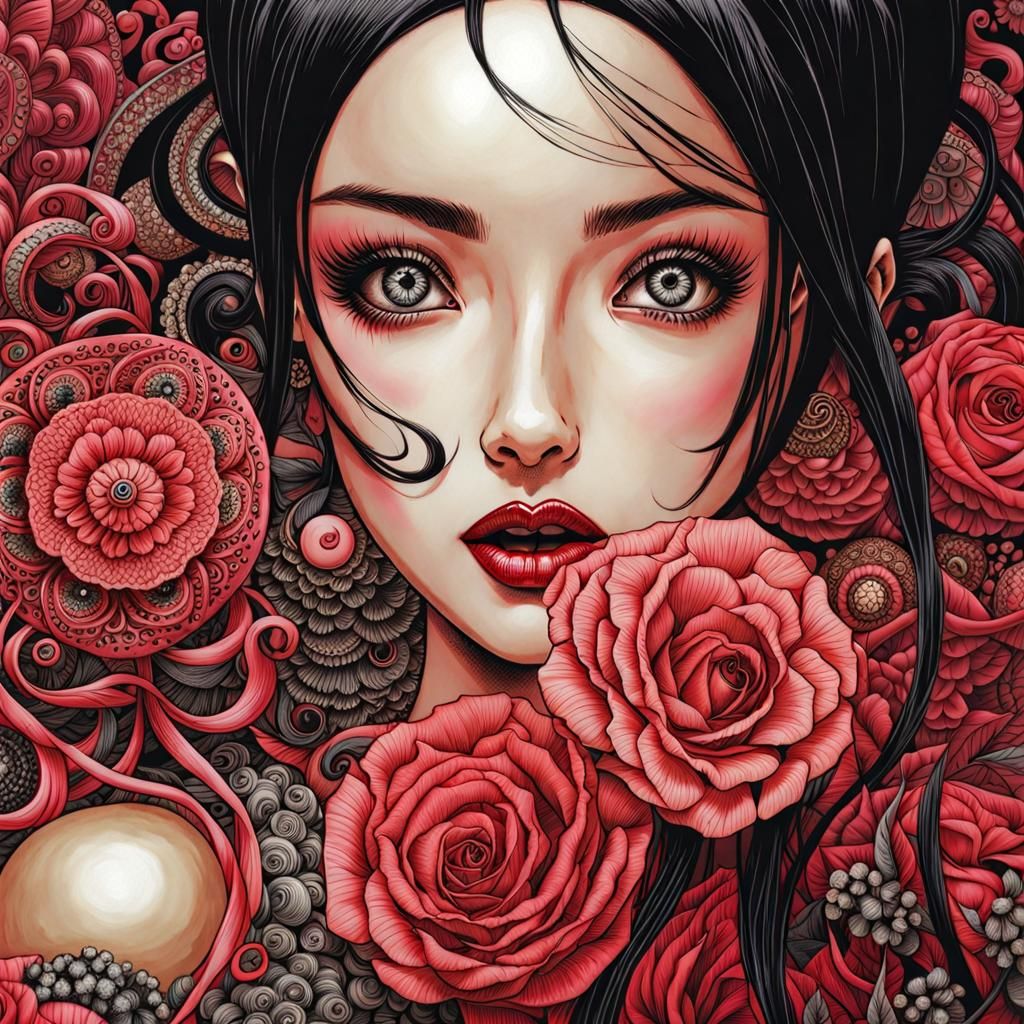 Elegance of goth girls beauty pageant