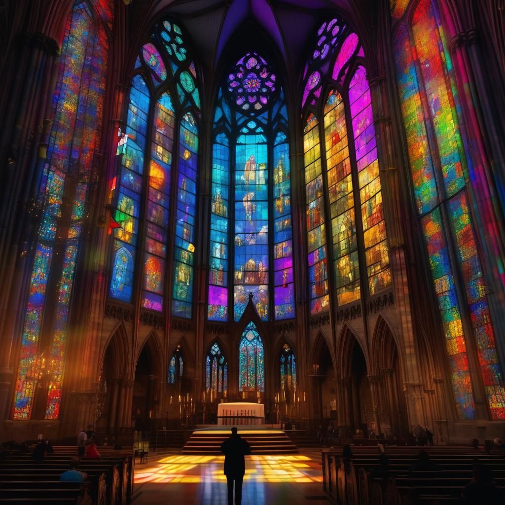 Gothic Cathedral: iPhone Stained Glass Masterpiece