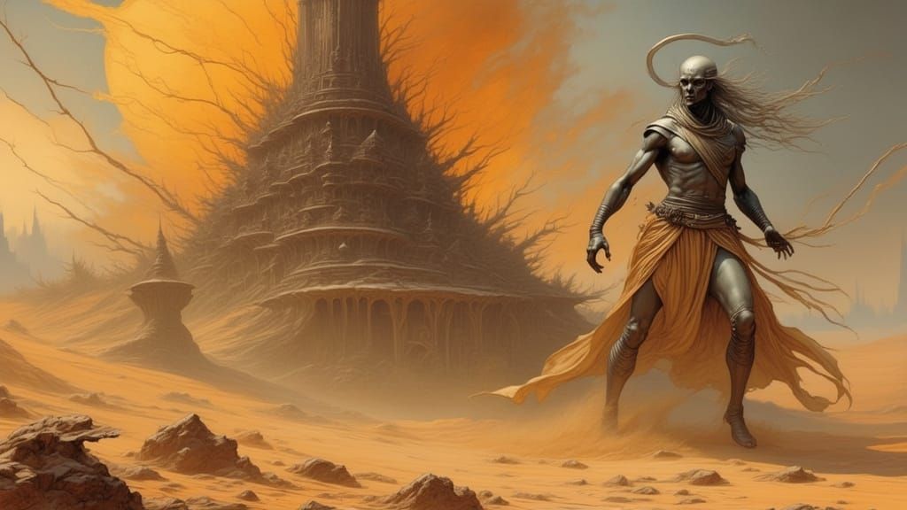 Alien Shamans Dance to Conjure Sandstorm in Dynamic Concept ...