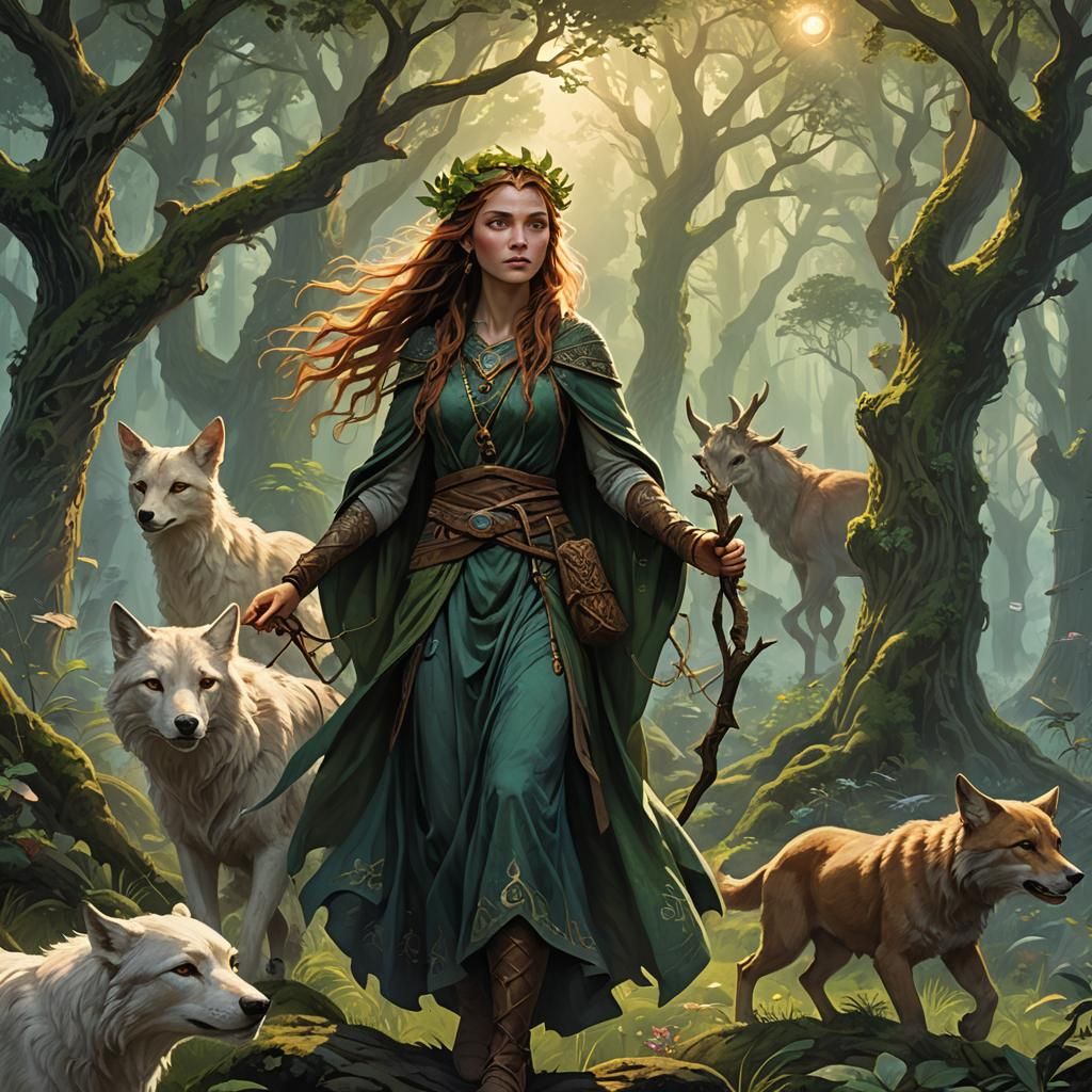 Druidess's Quest: 3D Anime Fantasy Art