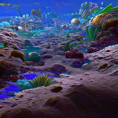 Barren Ocean Floor Landscape