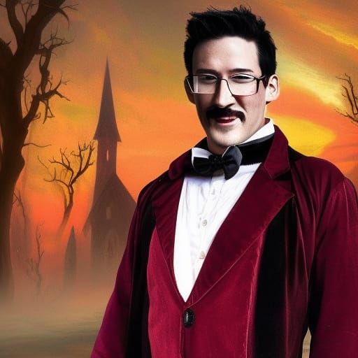 Ethereal Dracula Portrait in Fantasy Style