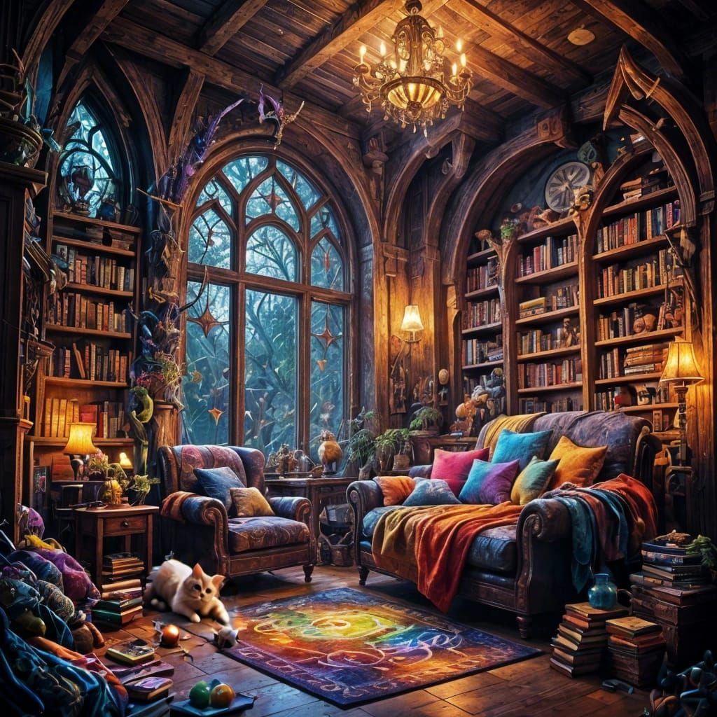 Sorceress's Wild Magic Living Room
