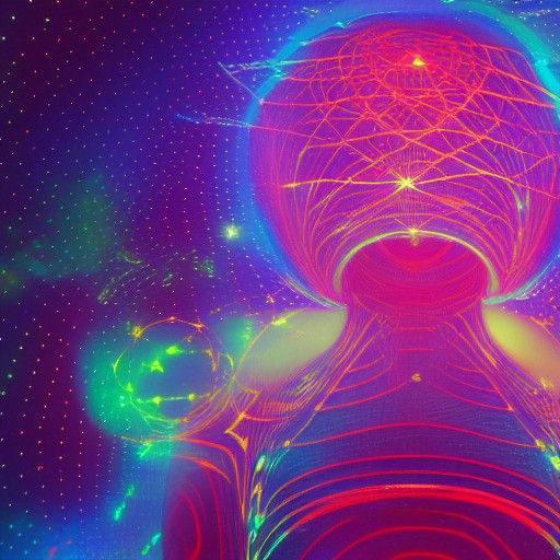 Holographic Cosmic Science Illustration by Pablo Amaringo