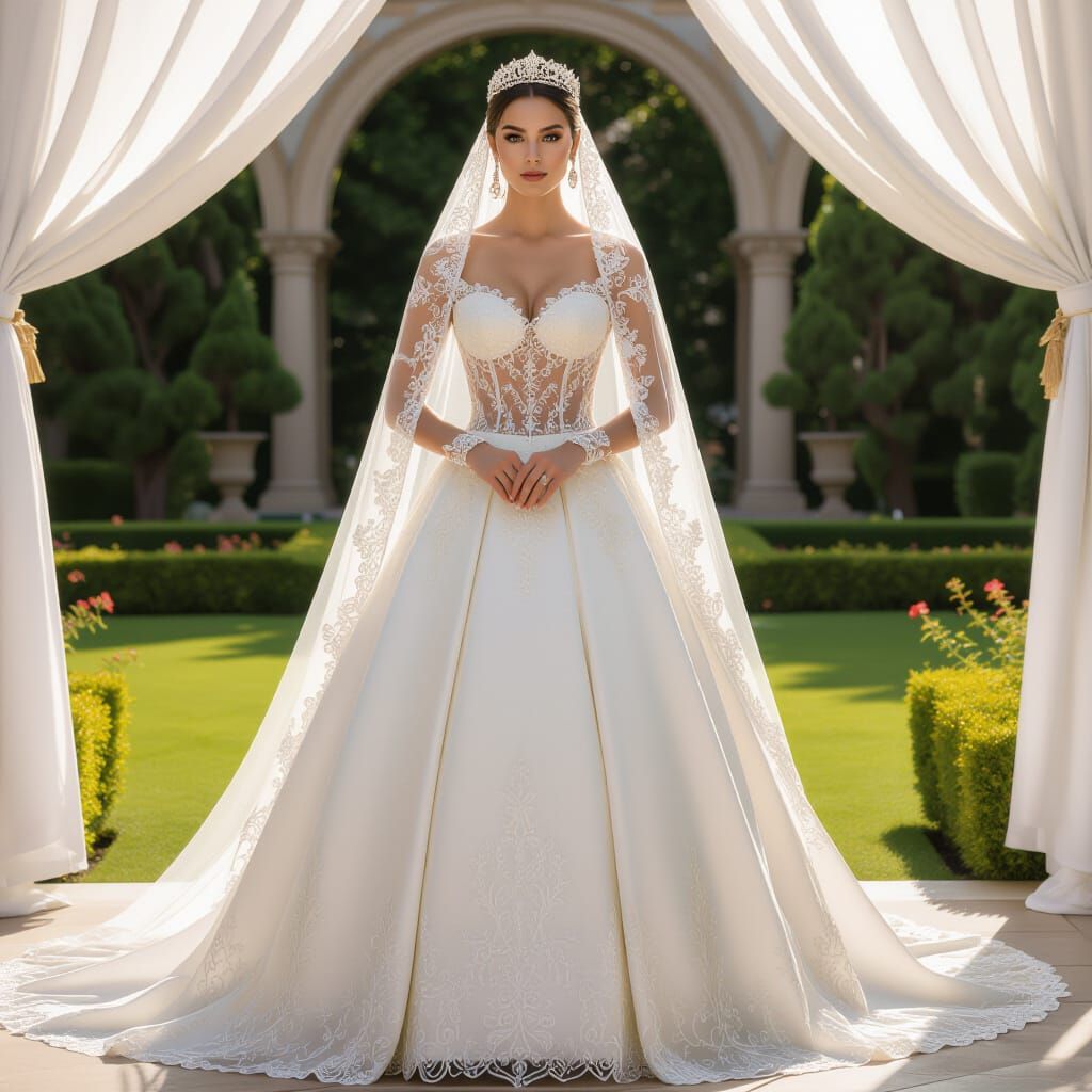 AI Generates Royal Veil Image