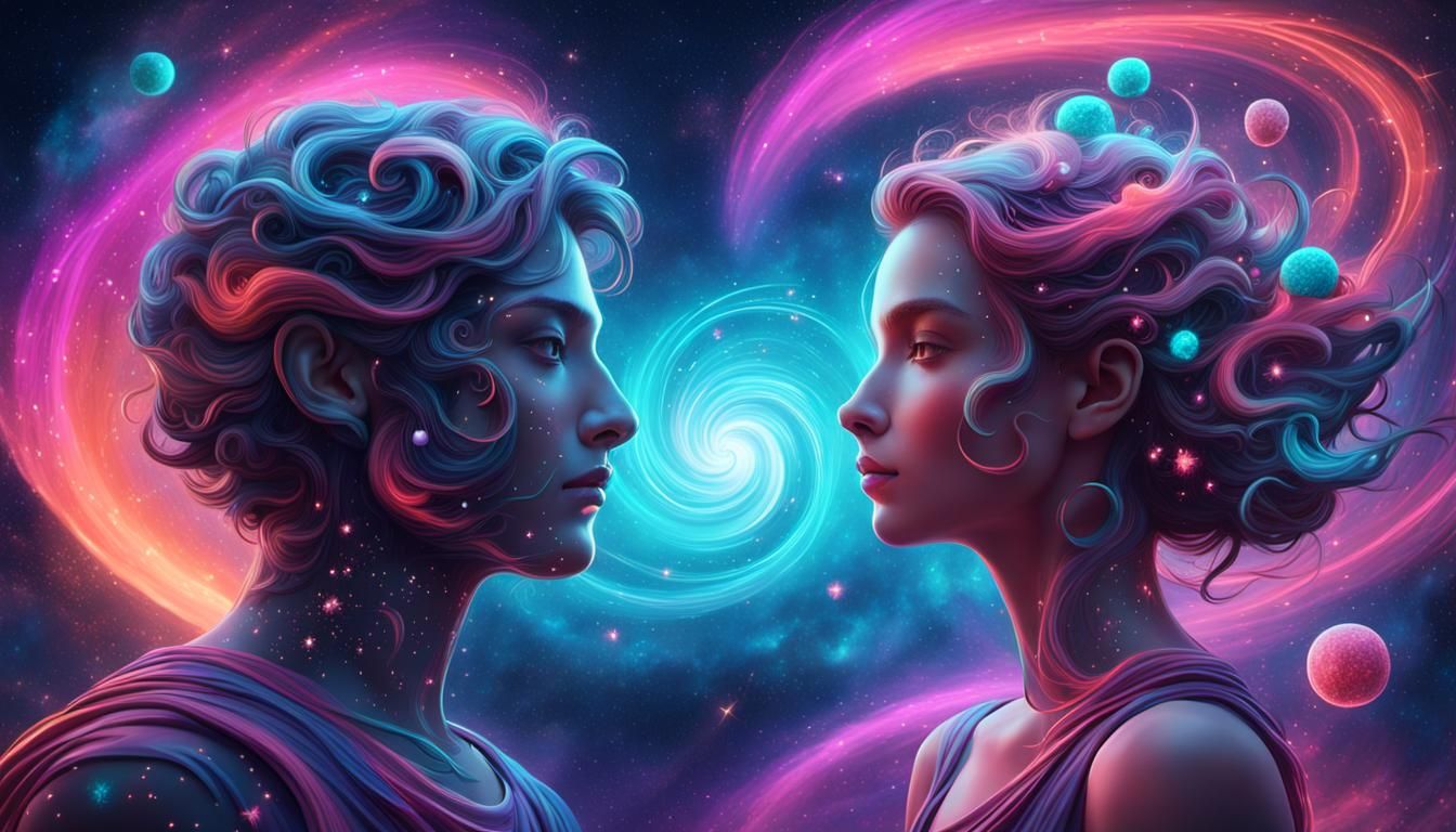 Cosmic Love: A Fantasy Matte Painting