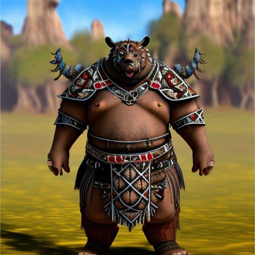 Gnoll Warrior in Tunic: 8K Resolution Unreal Engine