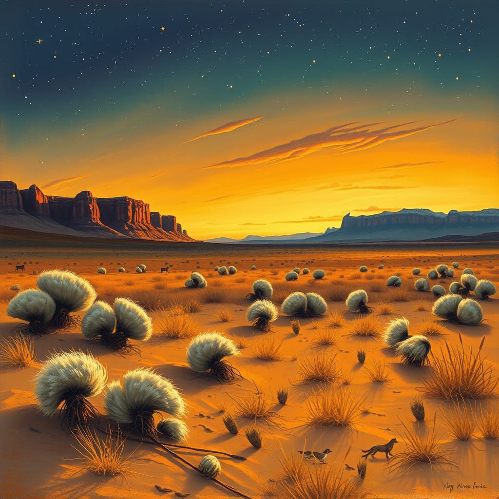 Golden Dusk in the American West