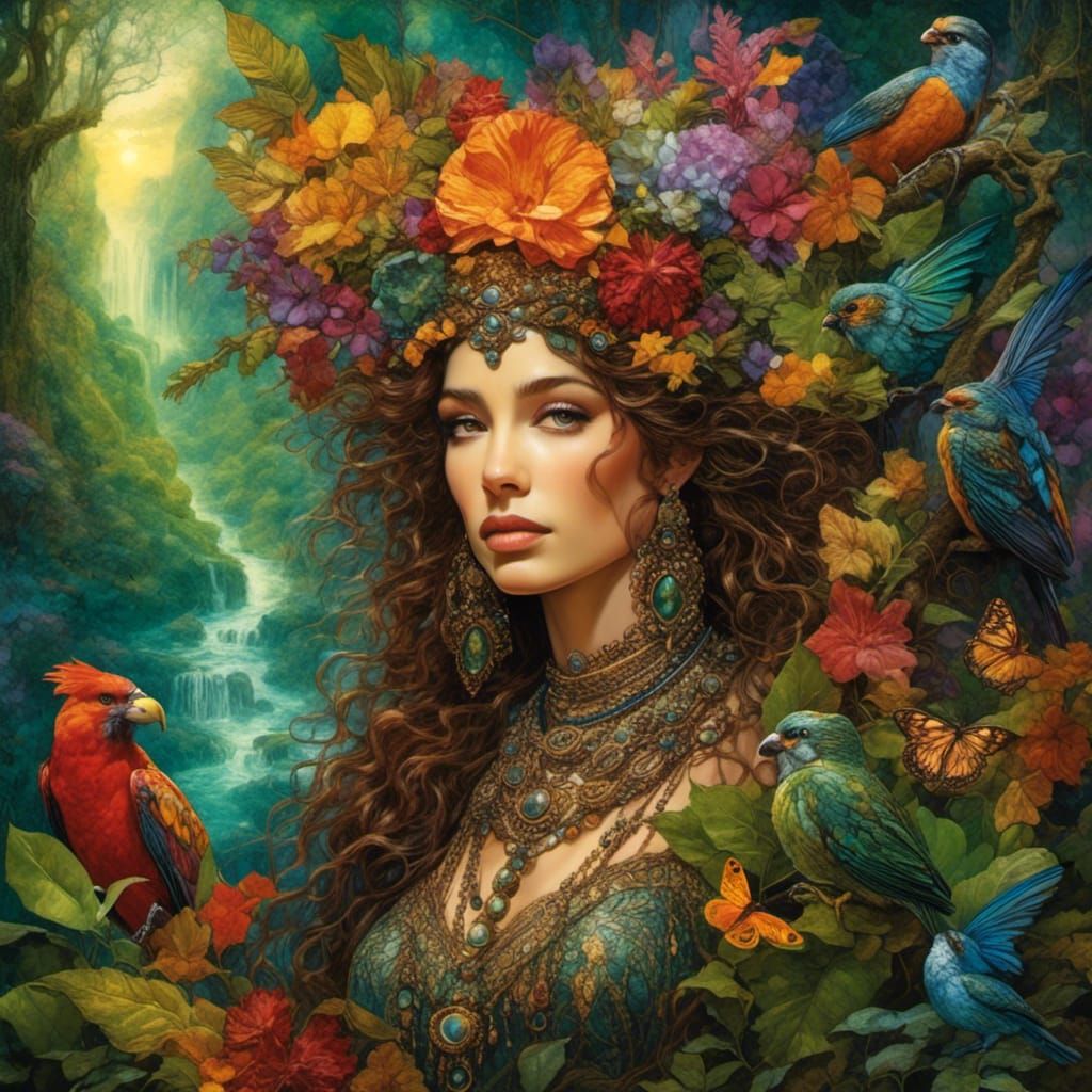 Amazon Adventure in Brazil: Cubist Hyperdetailed Rendering