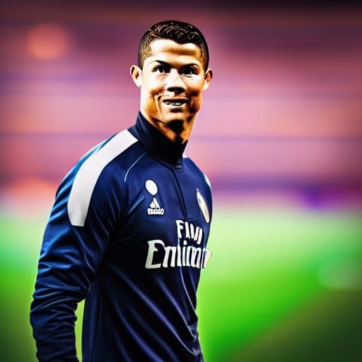 Cristiano Ronaldo Portrait in Professional Photography Style