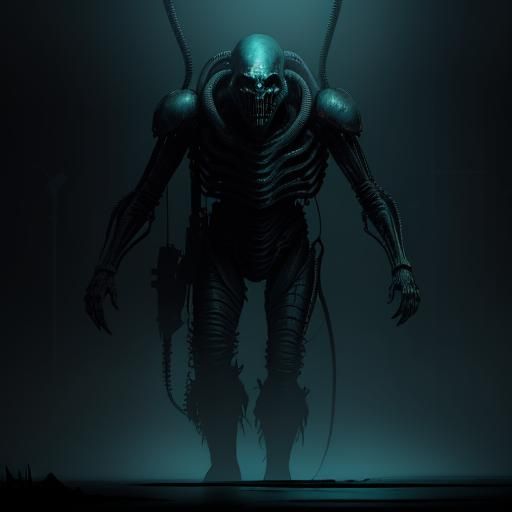 Alien Demons Experimenting: Dark Fantasy Concept Art