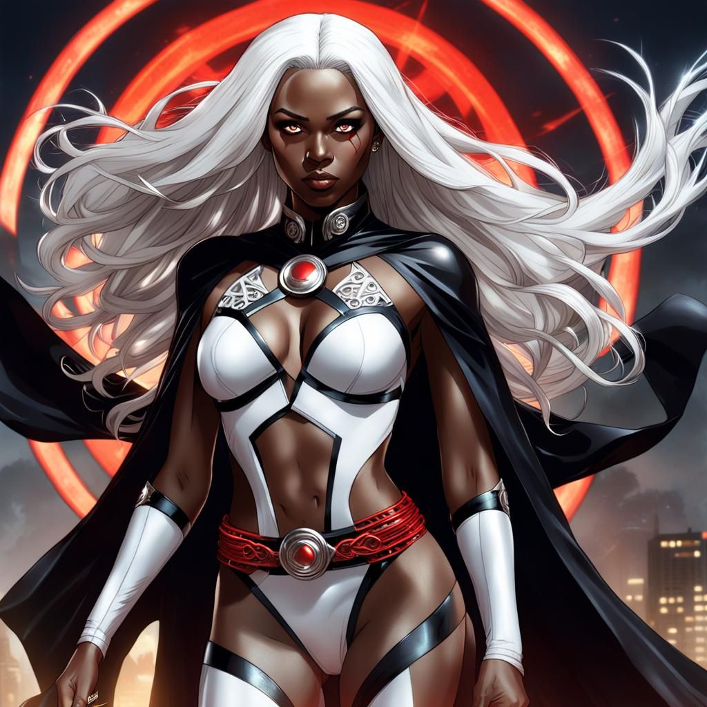 Storm from X-Men in Lightning Storm