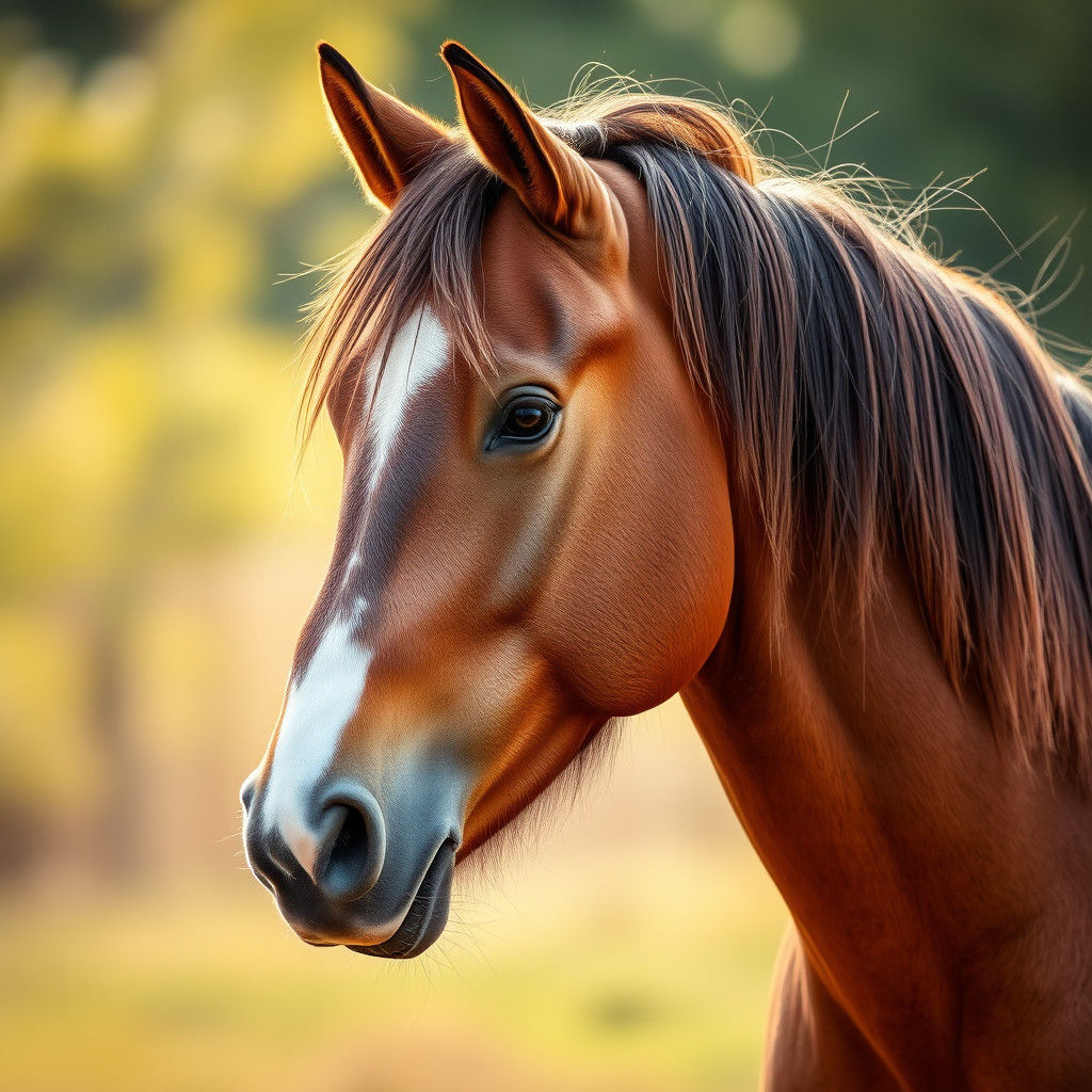 Majestic Mustang Horse in Natural Light