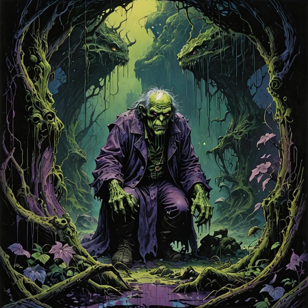 Octopus Mutant God Emerges in Hyperdetailed Illustration