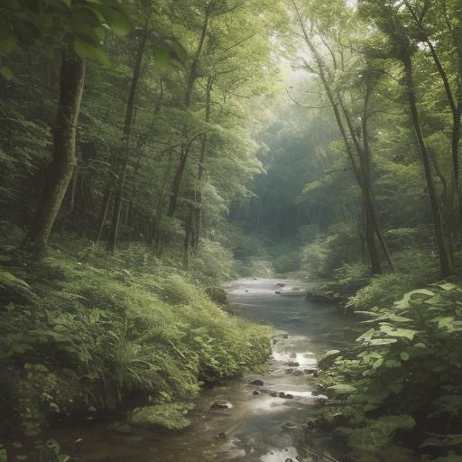 AI-Generated Natural Landscape