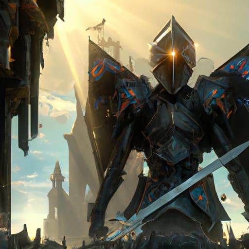 Dark Knight Concept Art in Hyperdetailed Style