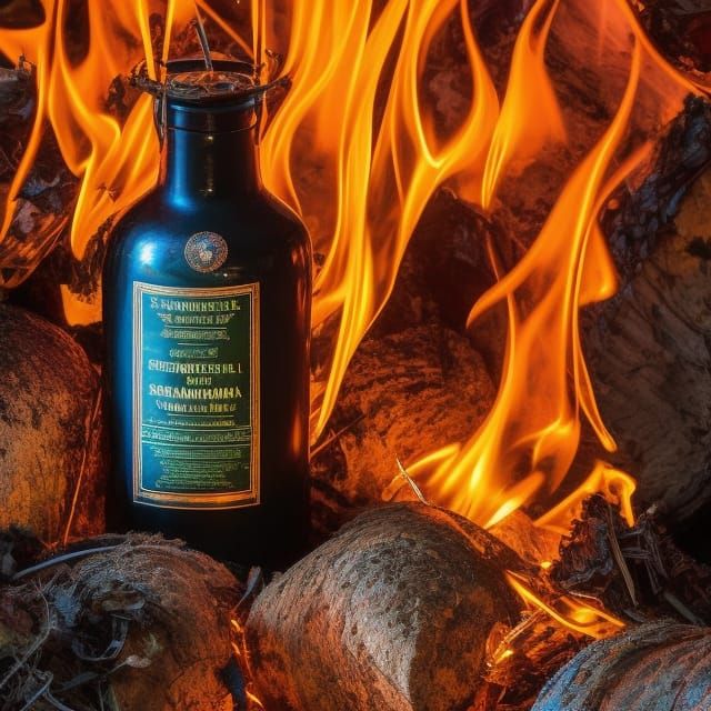 Elemental Forces Captured in Glass Bottles