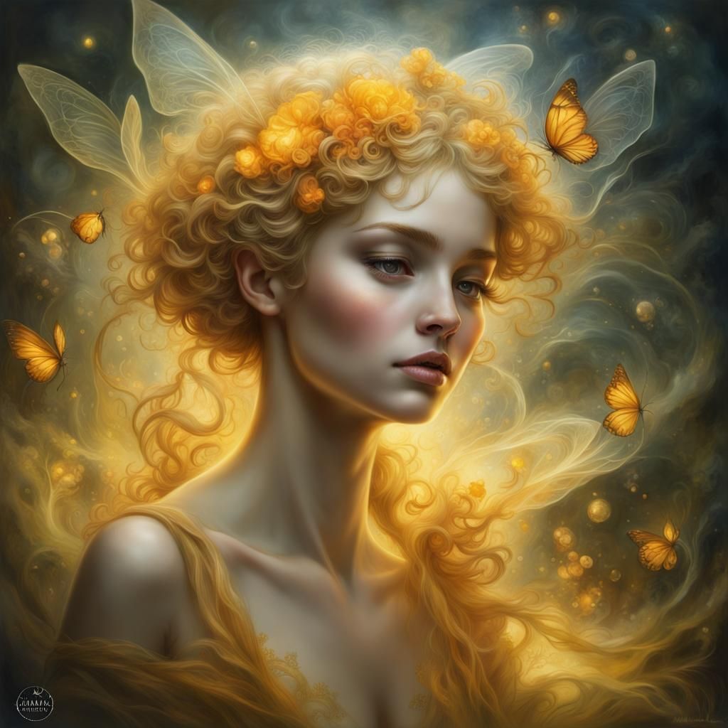 Citrine Abyss Metamorphosis in Magical Realism