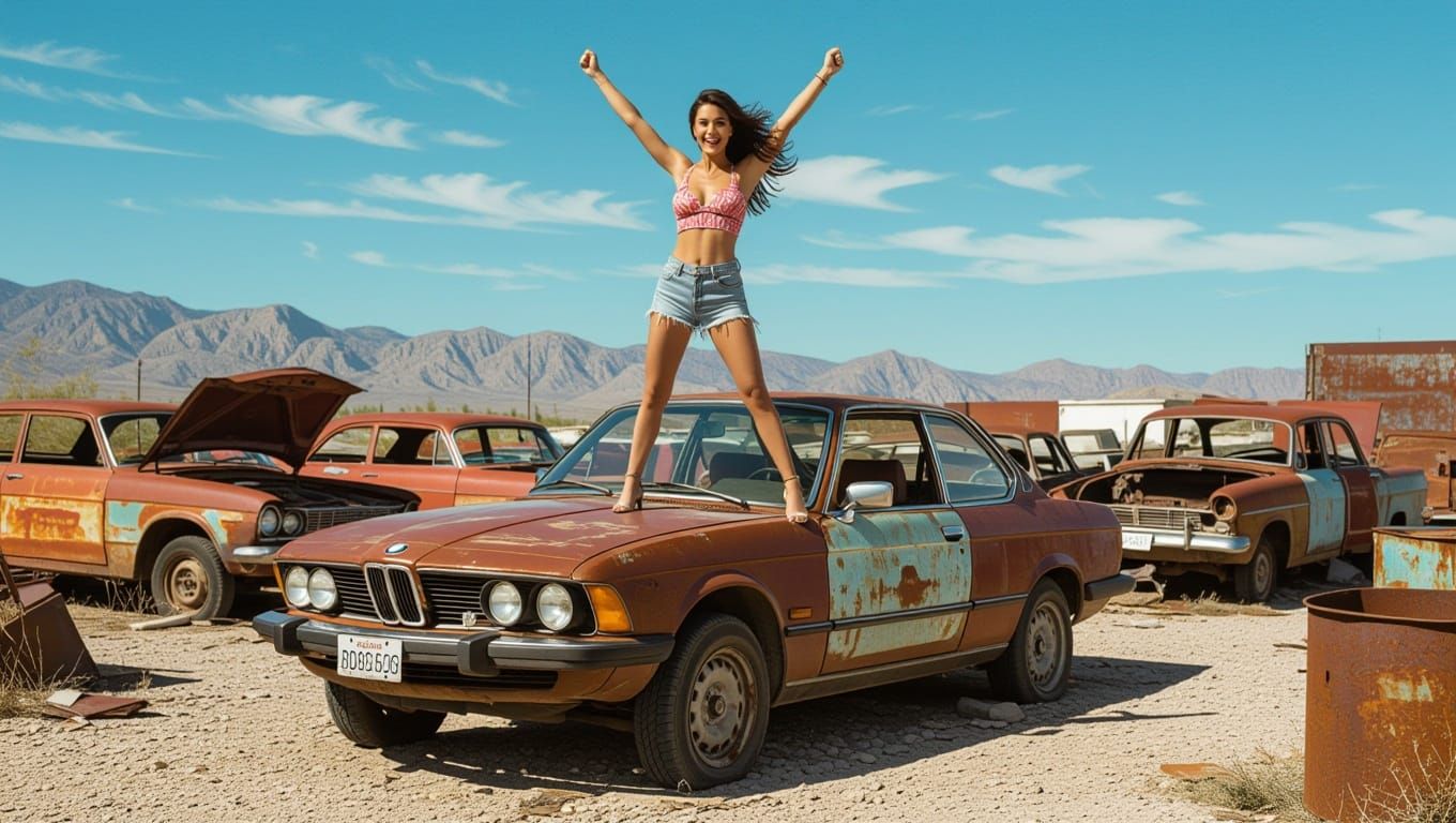 Goddess of Rusty Dreams in Impressionistic Southwest Style