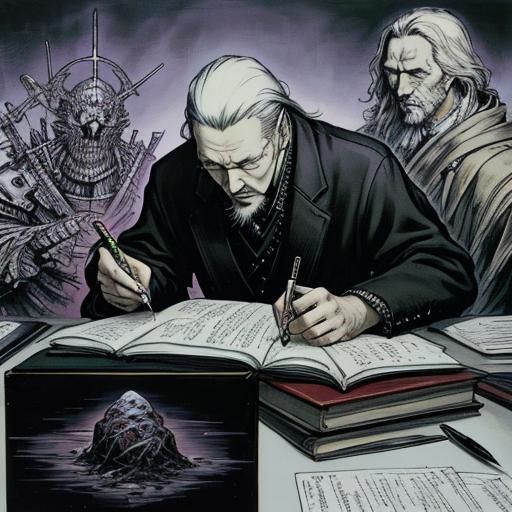 Calligraphic Quill-Pen Writing: I Must Not Fear