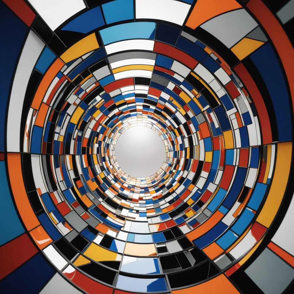 Kinetic Glass Aperture Revealing Future Events