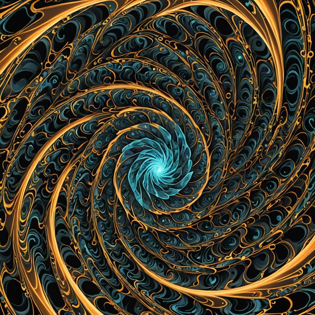 Hypnotic Vortex of Pulsating Ethereal Energy