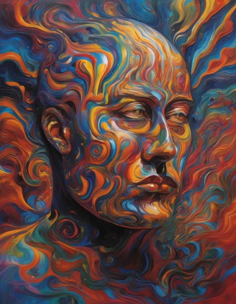 Nebula Human in Expressionist Fractal Art