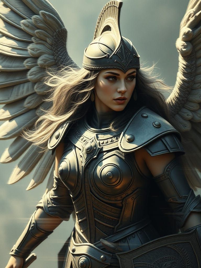 Valkyrie in Ethereal Bronze Age Armor