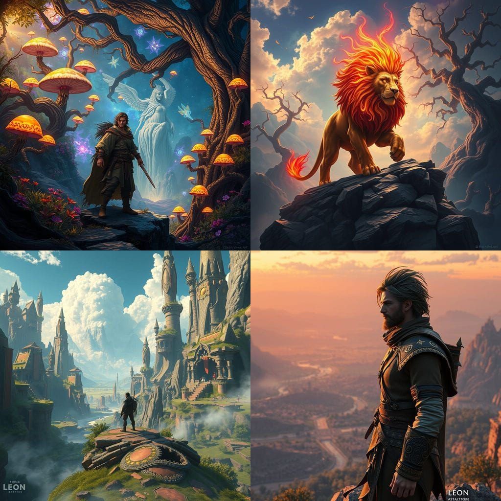 Leon: Fantastical Fantasy Concept Art in Deep Color