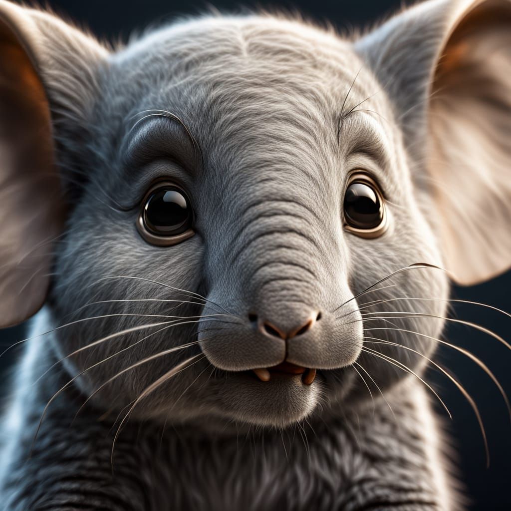 Elephant Mouse in Macro Photography: Hyperrealistic Close-Up