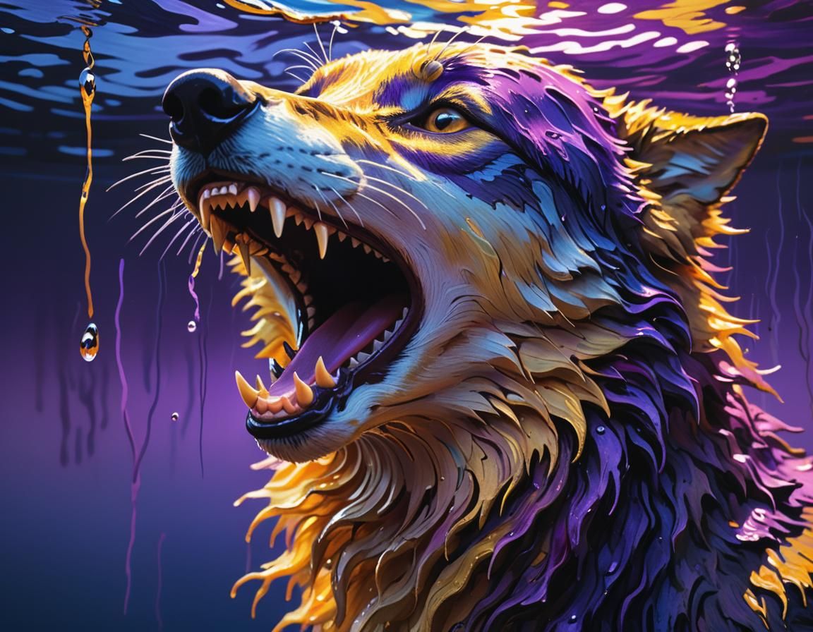 Hyperrealistic Splash Art of Remi Wolf Singing