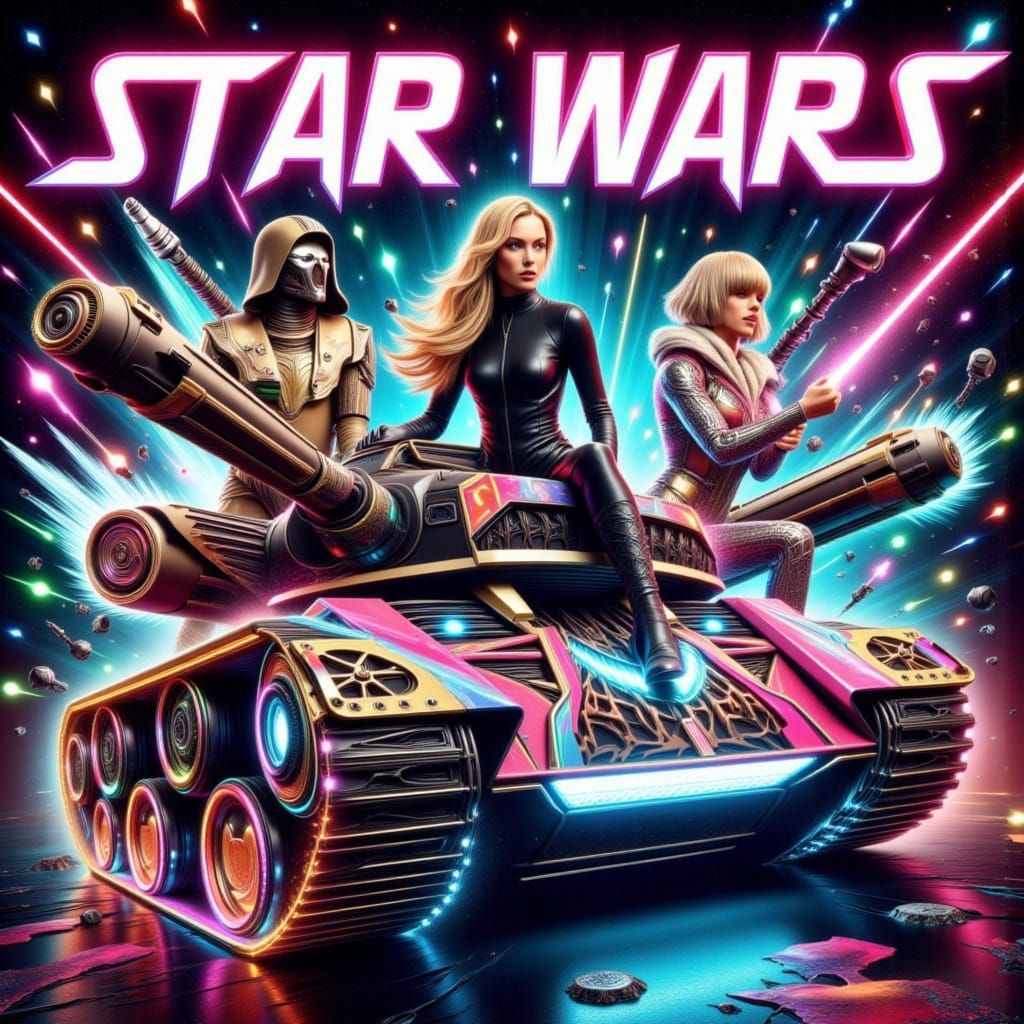 Margot Robbie vs. Taylor Swift in Futuristic Space Battle