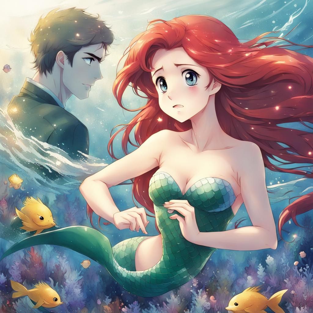 Anime Style Little Mermaid Key Visual