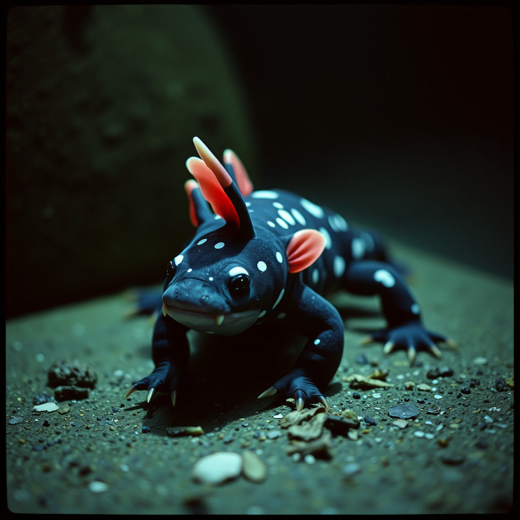 Epic Cinematic Hybrid: Axolotl-Quokka-Okapi Masterpiece