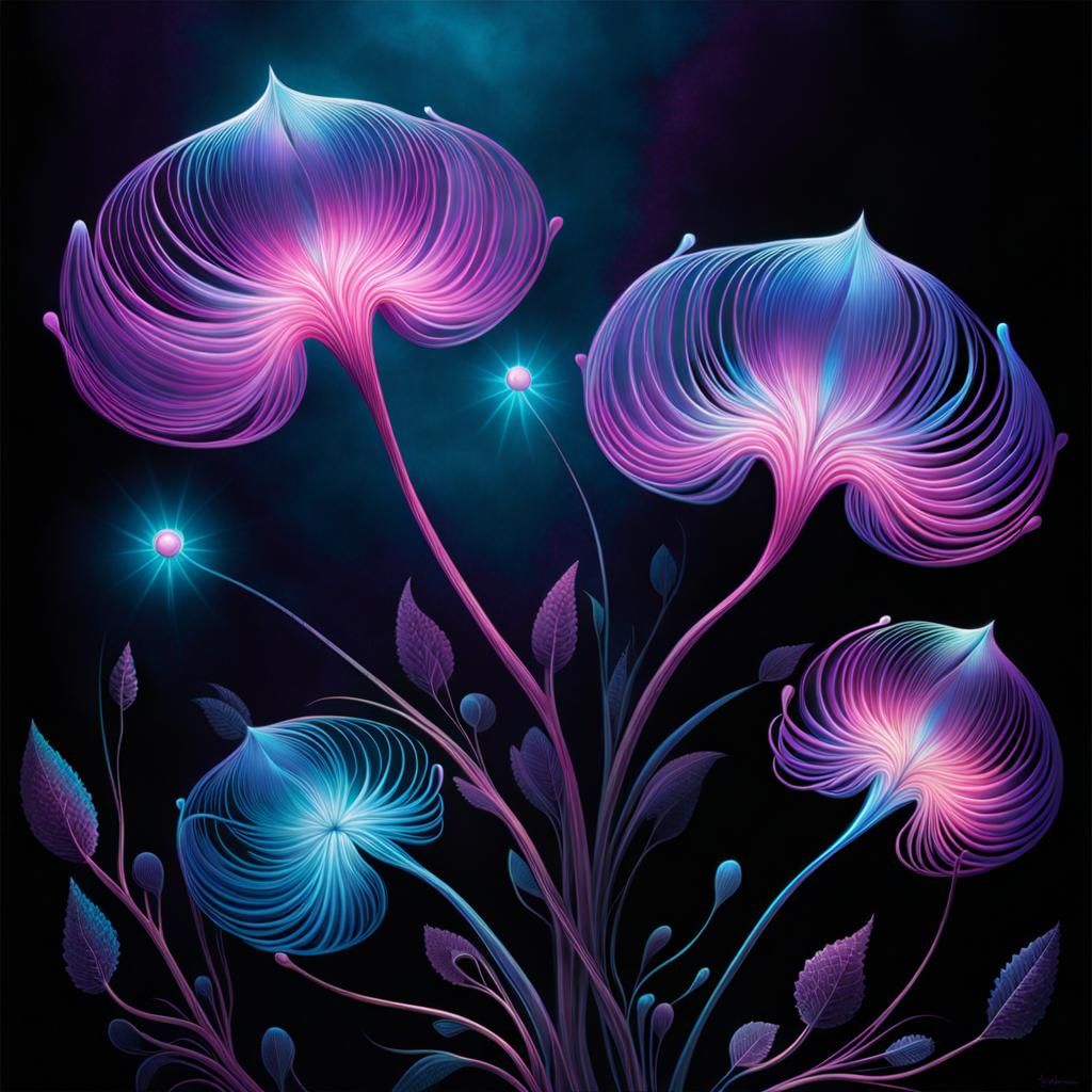 Bioluminescent Flowers