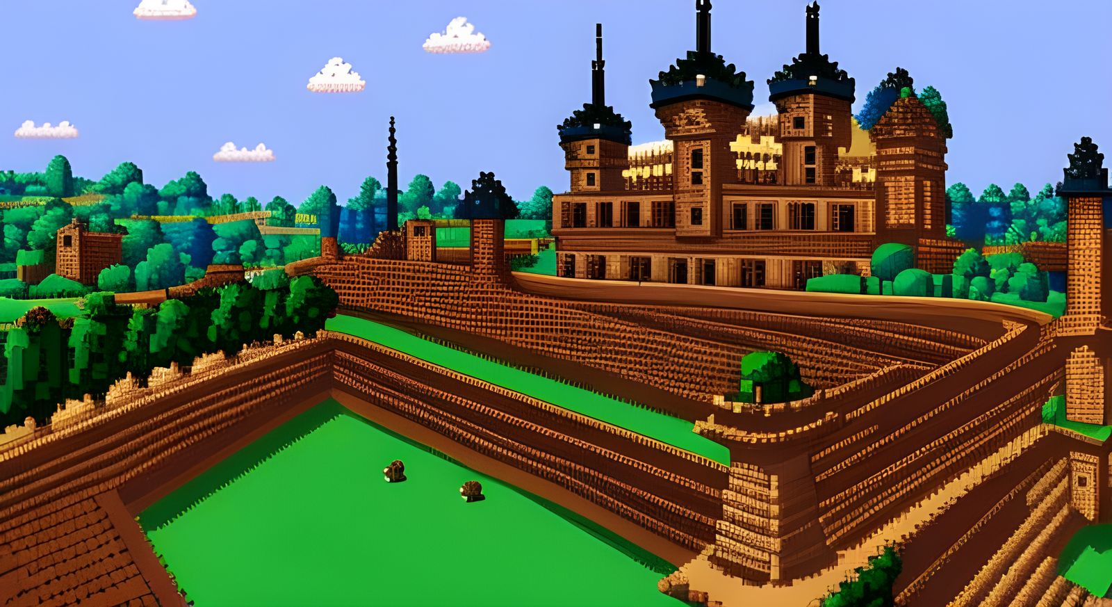Pixel Art Medieval Castle (Continued)