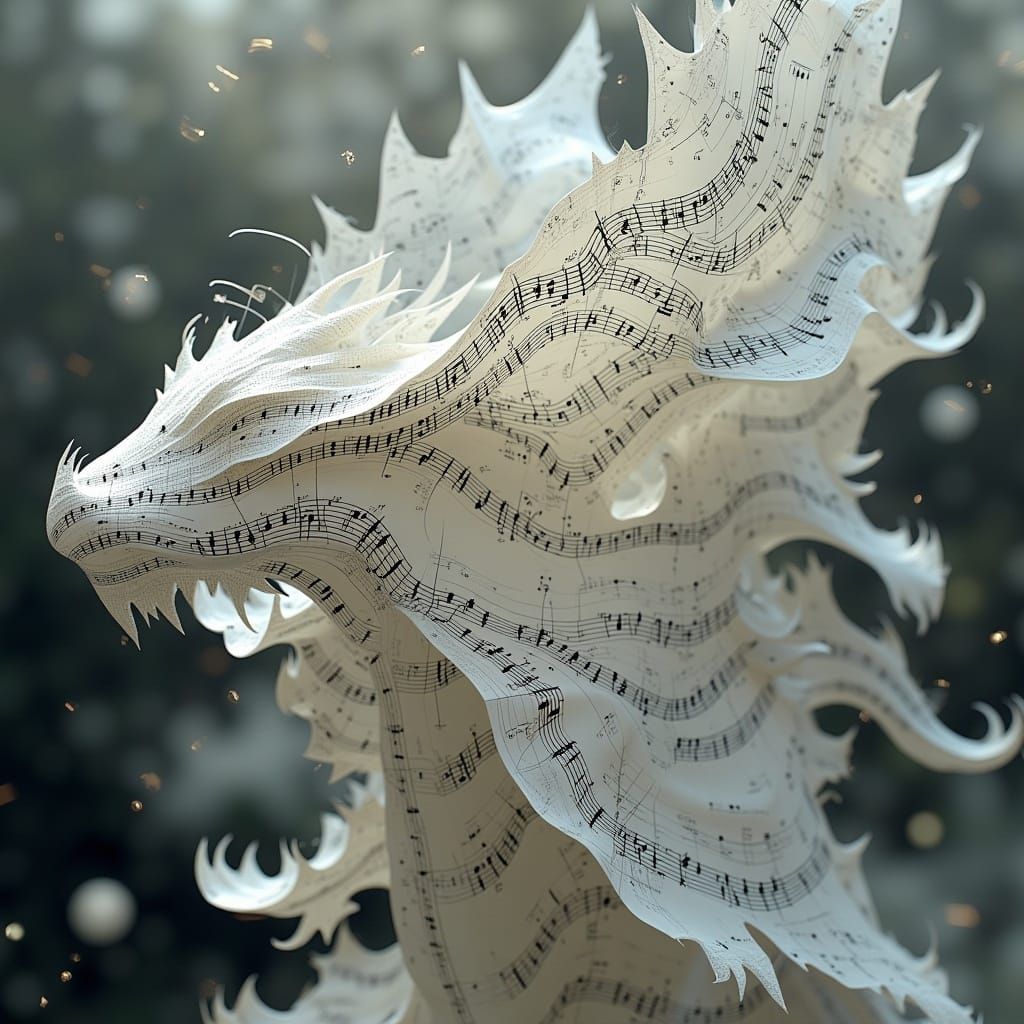 Sound Wave Dragon in Greeble Style