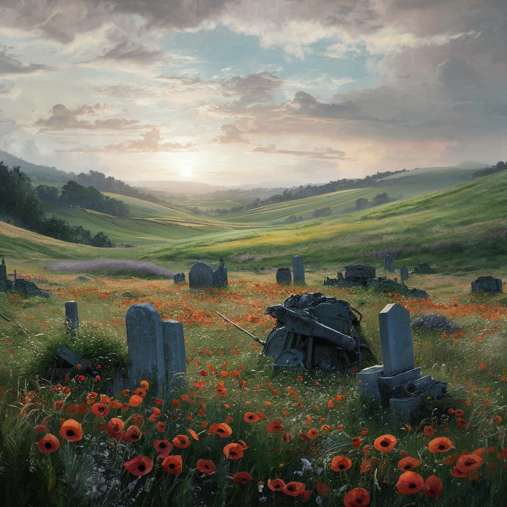 Flanders Fields Poignant Landscape Painting