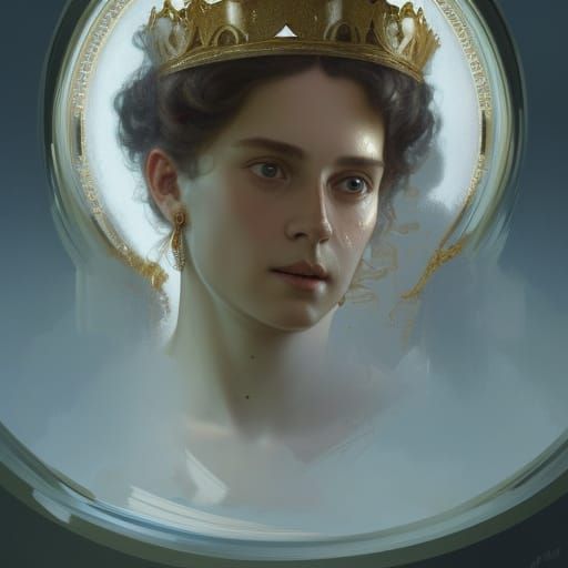 King Charles and Queen Elizabeth Portrait