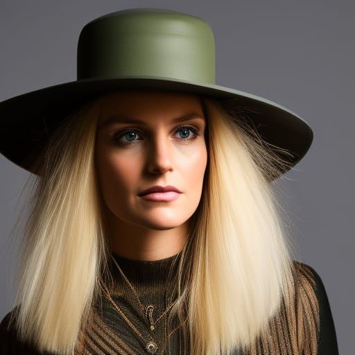 Woman in Hat, Sam Haskins Style Photography